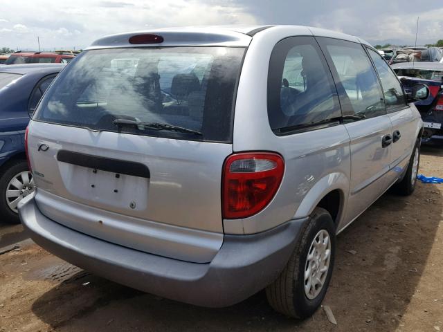 1C4GJ25B61B206690 - 2001 CHRYSLER VOYAGER SILVER photo 4