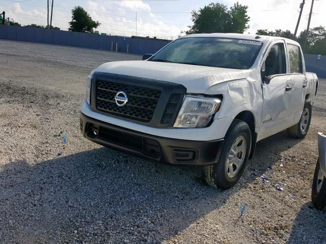 1N6AA1EK8KN506065 - 2019 NISSAN TITAN S WHITE photo 2