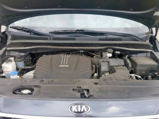 KNDMB5C10G6151408 - 2016 KIA SEDONA LX BLUE photo 7