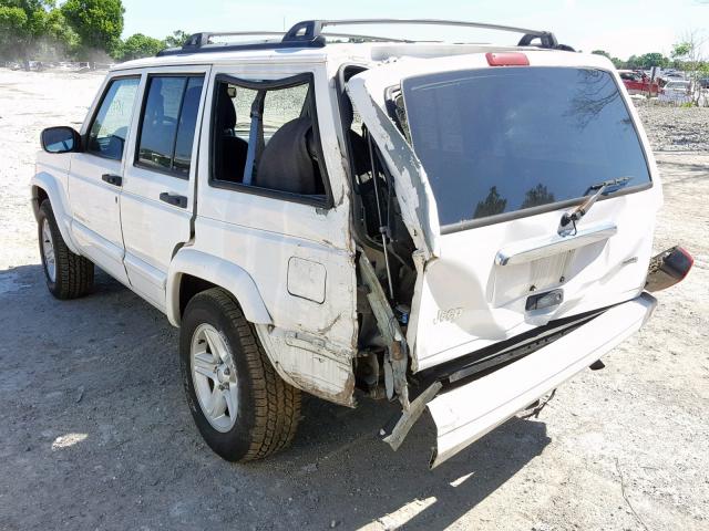 1J4FT68S8YL231095 - 2000 JEEP CHEROKEE L WHITE photo 3