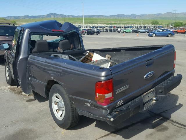 1FTYR10D68PA44797 - 2008 FORD RANGER CHARCOAL photo 3