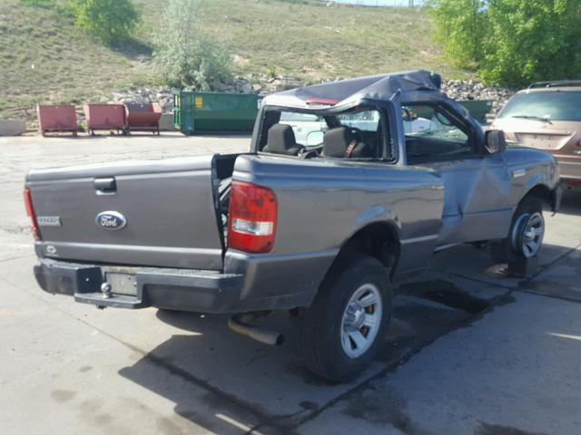 1FTYR10D68PA44797 - 2008 FORD RANGER CHARCOAL photo 4