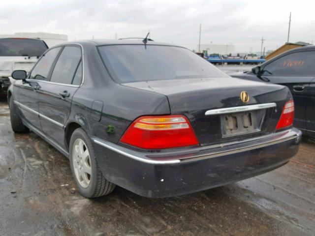 JH4KA96532C012933 - 2002 ACURA 3.5RL BLACK photo 3