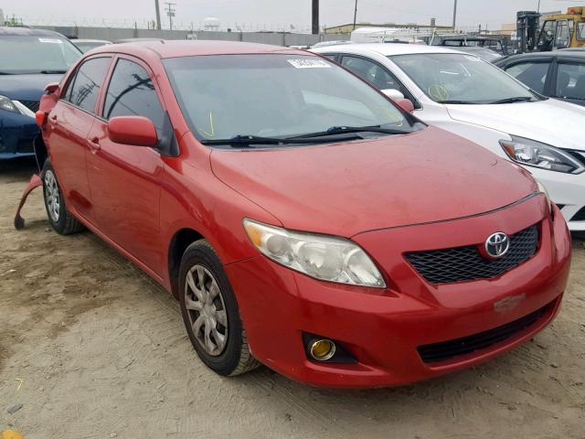 2T1BU4EEXAC359453 - 2010 TOYOTA COROLLA BA RED photo 1