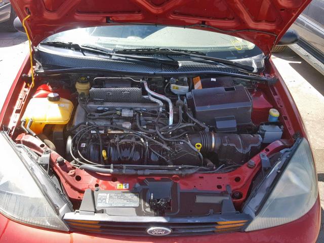 3FAFP31Z83R160447 - 2003 FORD FOCUS ZX3 BURGUNDY photo 7