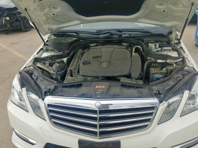 WDDHF5KB1CA604982 - 2012 MERCEDES-BENZ E 350 WHITE photo 7