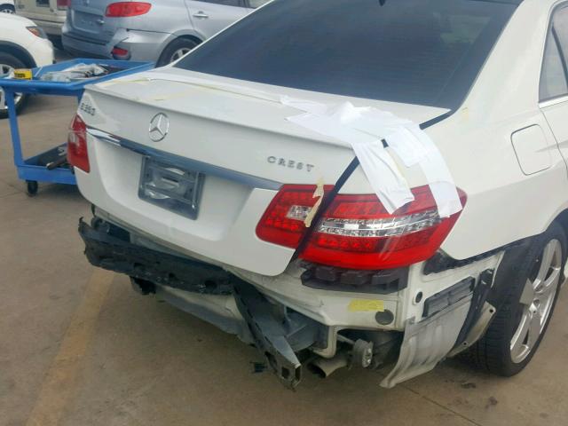 WDDHF5KB1CA604982 - 2012 MERCEDES-BENZ E 350 WHITE photo 9