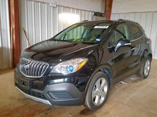 KL4CJASB8GB708021 - 2016 BUICK ENCORE BLACK photo 2