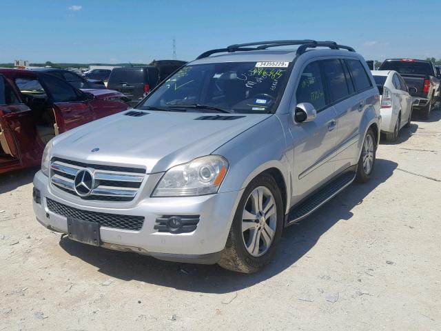 4JGBF71E68A386385 - 2008 MERCEDES-BENZ GL 450 4MA SILVER photo 2