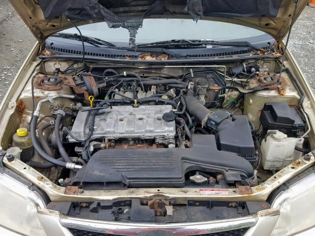 JM1BJ225920540024 - 2002 MAZDA PROTEGE DX GOLD photo 7