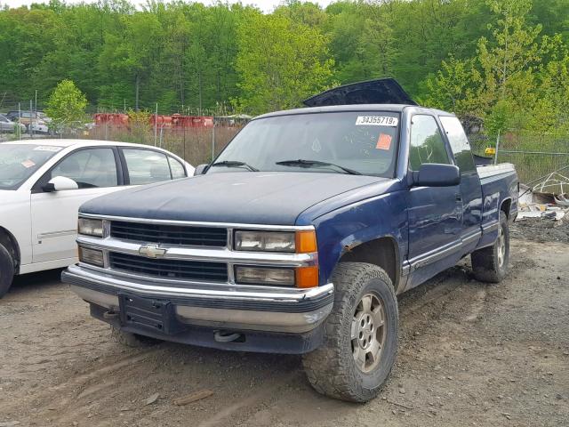 2GCEK19KXR1137734 - 1994 CHEVROLET GMT-400 K1 BLUE photo 2