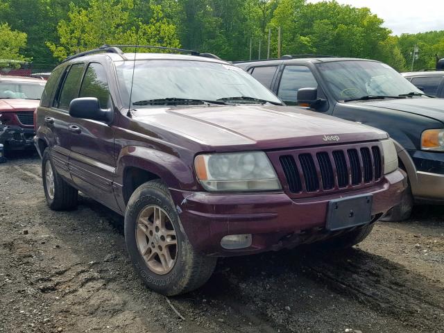 1J4GW68N1XC674175 - 1999 JEEP GRAND CHER BURGUNDY photo 1