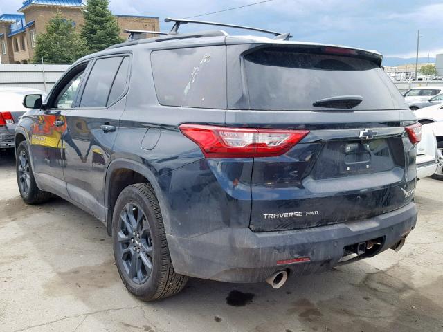 1GNEVJKW9KJ157531 - 2019 CHEVROLET TRAVERSE H BLUE photo 3