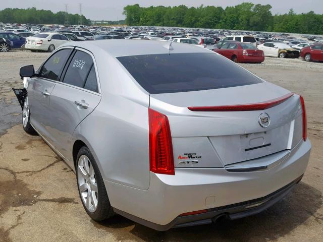 1G6AA5RA3E0129970 - 2014 CADILLAC ATS SILVER photo 3