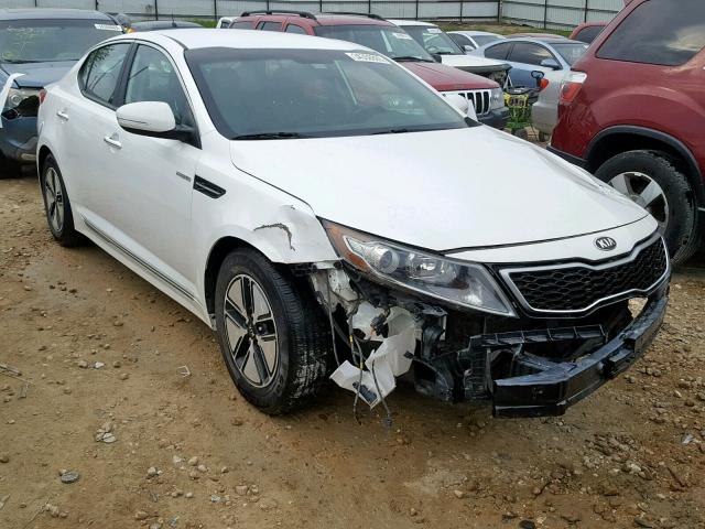 KNAGM4AD2D5040002 - 2013 KIA OPTIMA HYB WHITE photo 1