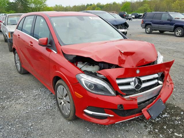 WDDVP9AB8EJ002964 - 2014 MERCEDES-BENZ B ELECTRIC RED photo 1