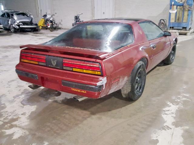 1G2FS21E9JL234295 - 1988 PONTIAC FIREBIRD RED photo 4