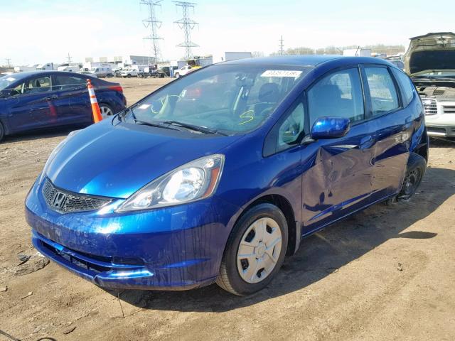 JHMGE8H37DC047008 - 2013 HONDA FIT BLUE photo 2