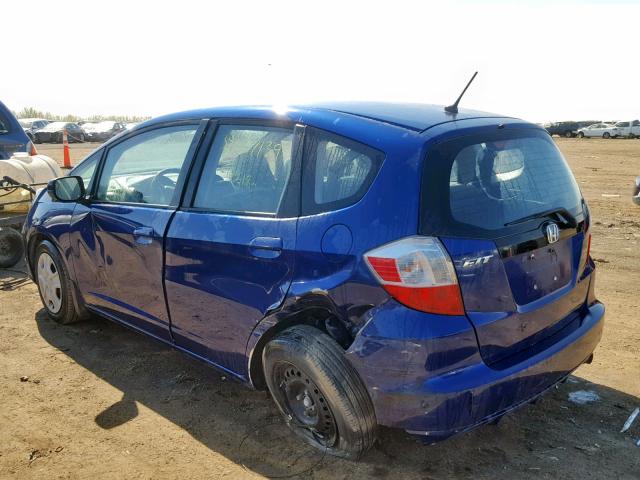 JHMGE8H37DC047008 - 2013 HONDA FIT BLUE photo 3