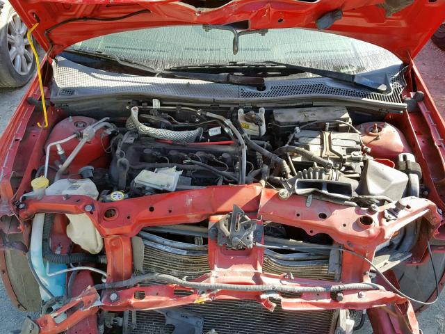 1FAHP34N48W150410 - 2008 FORD FOCUS S/SE RED photo 7