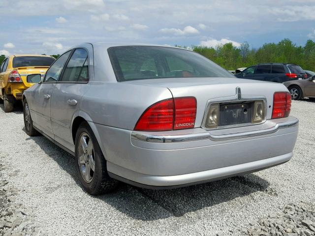 1LNHM86S82Y629634 - 2002 LINCOLN LS SILVER photo 3