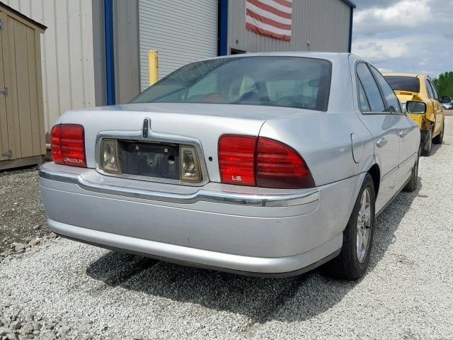 1LNHM86S82Y629634 - 2002 LINCOLN LS SILVER photo 4