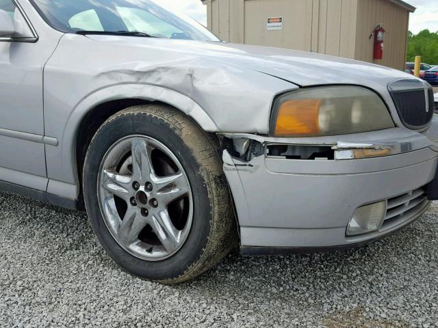 1LNHM86S82Y629634 - 2002 LINCOLN LS SILVER photo 9