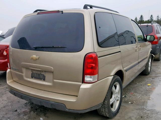 1GNDU33LX5D306255 - 2005 CHEVROLET UPLANDER L GOLD photo 4