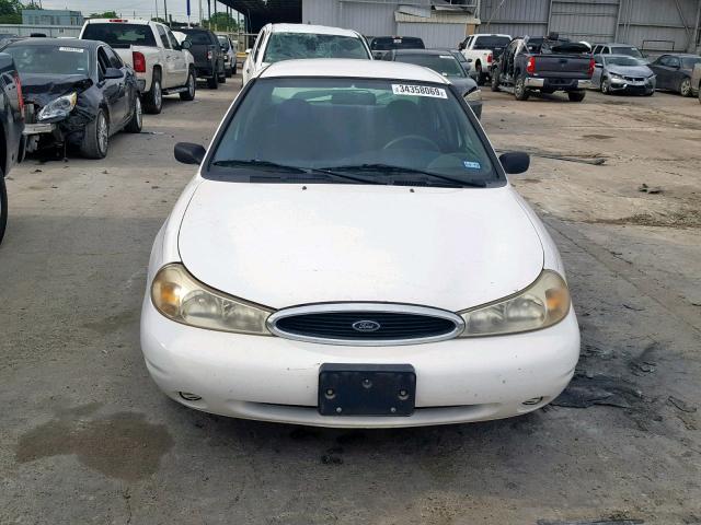 1FAFP6630YK107212 - 2000 FORD CONTOUR SE WHITE photo 9