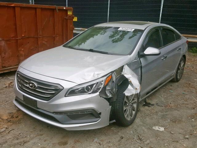 5NPE34AF4GH392887 - 2016 HYUNDAI SONATA SPO SILVER photo 2