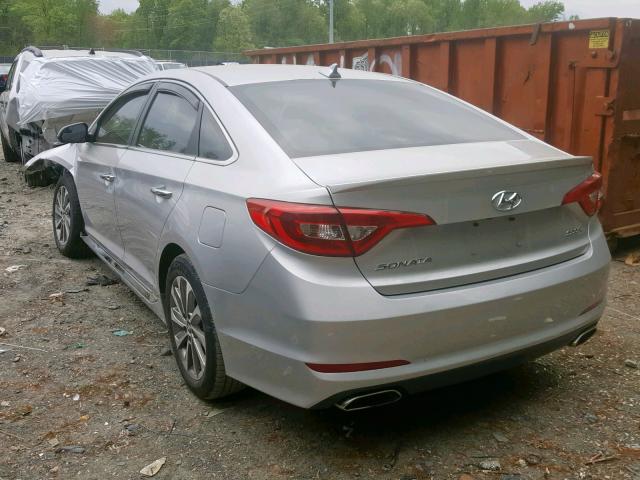 5NPE34AF4GH392887 - 2016 HYUNDAI SONATA SPO SILVER photo 3