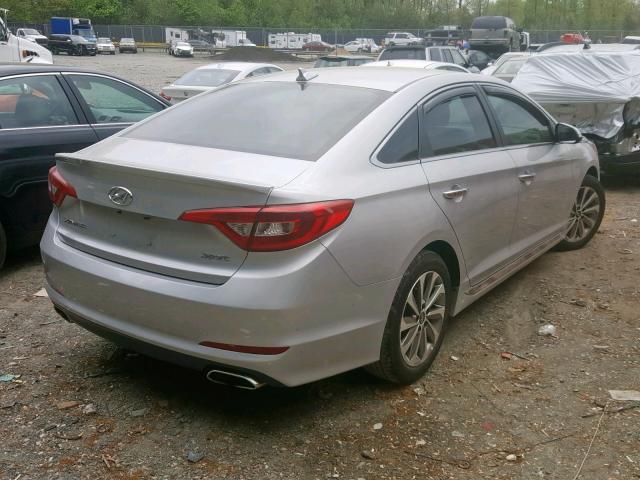 5NPE34AF4GH392887 - 2016 HYUNDAI SONATA SPO SILVER photo 4