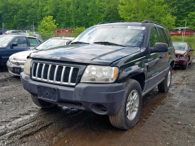 1J4GX48SX4C364447 - 2004 JEEP GRAND CHER BLACK photo 2