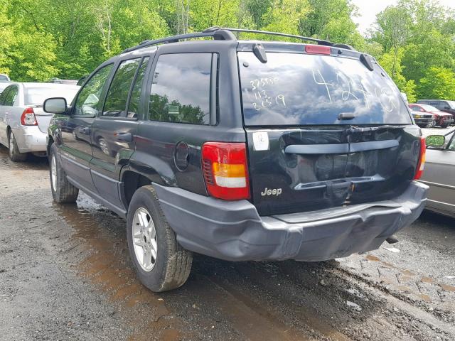 1J4GX48SX4C364447 - 2004 JEEP GRAND CHER BLACK photo 3