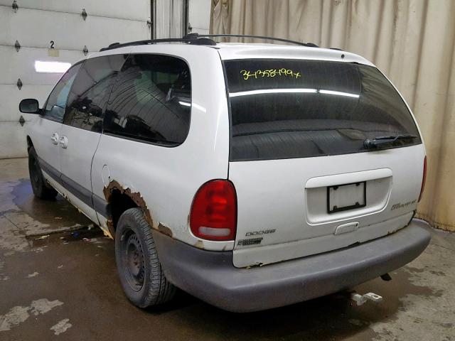 1B4GP44G2YB597366 - 2000 DODGE GRAND CARA WHITE photo 3