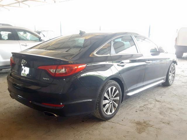 5NPE34AF0GH274285 - 2016 HYUNDAI SONATA SPO BLACK photo 4