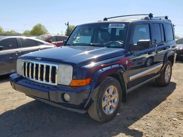 1J8HG58256C255017 - 2006 JEEP COMMANDER BLUE photo 2