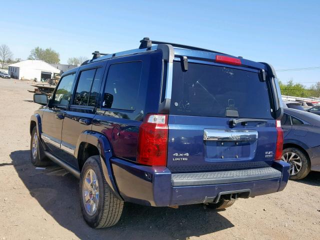 1J8HG58256C255017 - 2006 JEEP COMMANDER BLUE photo 3