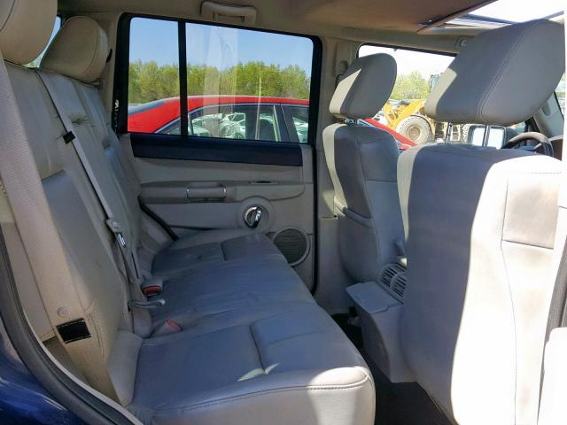 1J8HG58256C255017 - 2006 JEEP COMMANDER BLUE photo 6