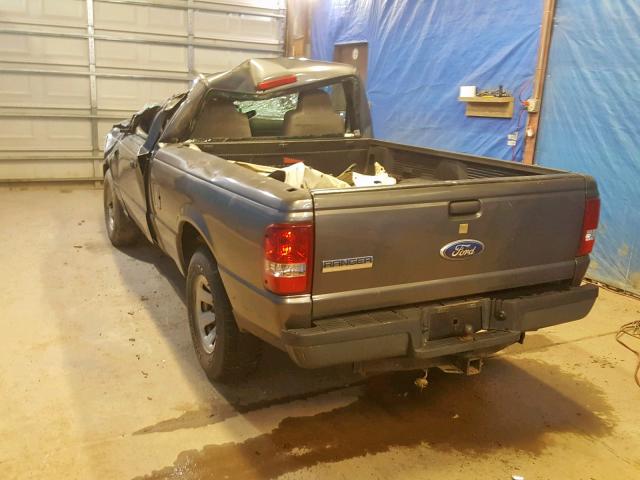 1FTYR10D59PA05944 - 2009 FORD RANGER GRAY photo 3