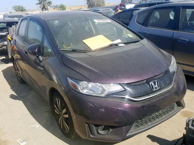 3HGGK5H89FM722249 - 2015 HONDA FIT EX PURPLE photo 1