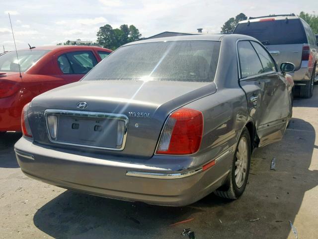 KMHFU45E34A364046 - 2004 HYUNDAI XG 350 GRAY photo 4