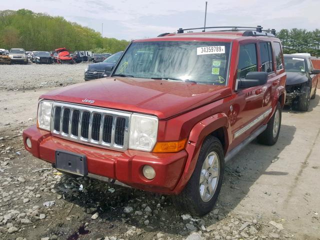 1J8HG58286C168292 - 2006 JEEP COMMANDER 勃艮第红 照片 2