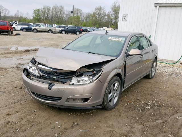 1G8ZS57N98F120172 - 2008 SATURN AURA XE BROWN photo 2