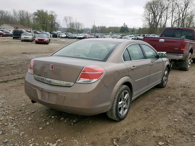 1G8ZS57N98F120172 - 2008 SATURN AURA XE BROWN photo 4