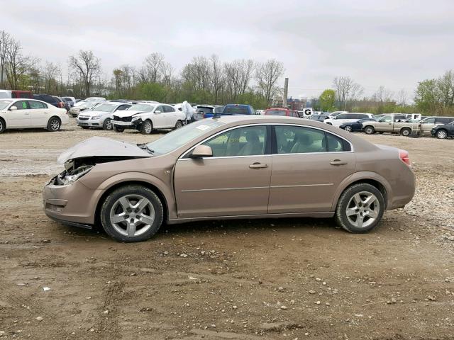 1G8ZS57N98F120172 - 2008 SATURN AURA XE BROWN photo 9