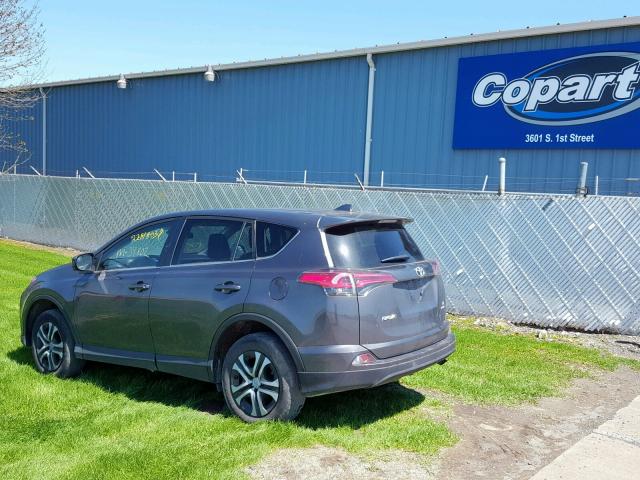 2T3BFREV0JW712120 - 2018 TOYOTA RAV4 LE GRAY photo 3