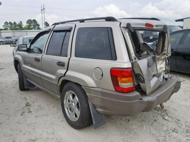 1J4GX48S04C178724 - 2004 JEEP GRAND CHER TAN photo 3