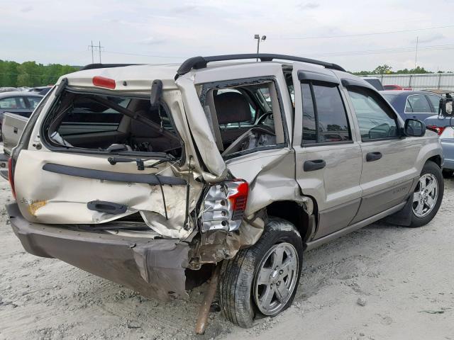 1J4GX48S04C178724 - 2004 JEEP GRAND CHER TAN photo 4