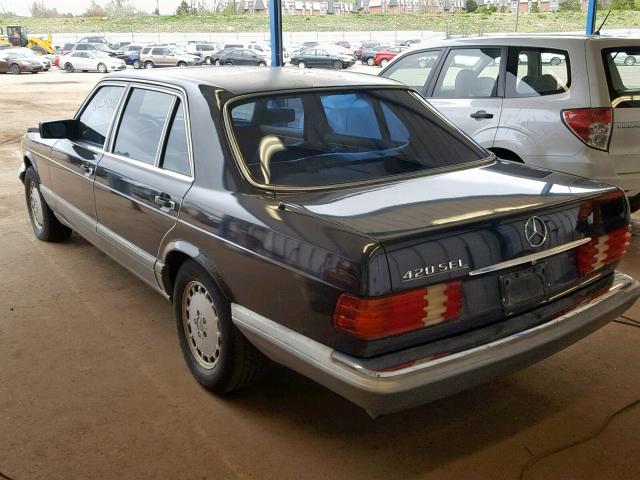 WDBCA35D3HA310073 - 1987 MERCEDES-BENZ 420 SEL BROWN photo 3